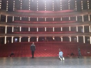 View from the back of the stage