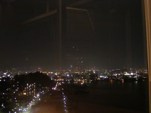 From the restaurant, Grand Prince Hotel, Hiroshima